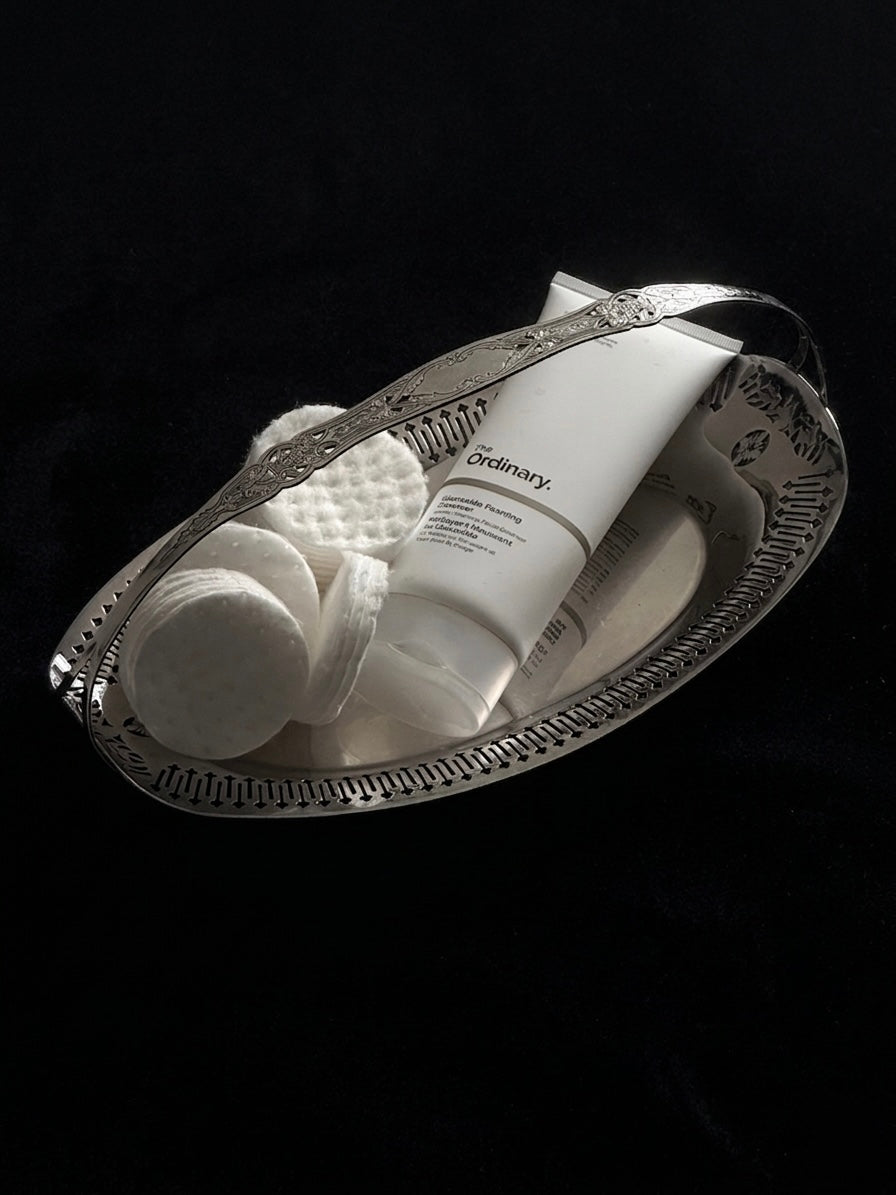 BIRKS Silver Plate Oval Serving Basket