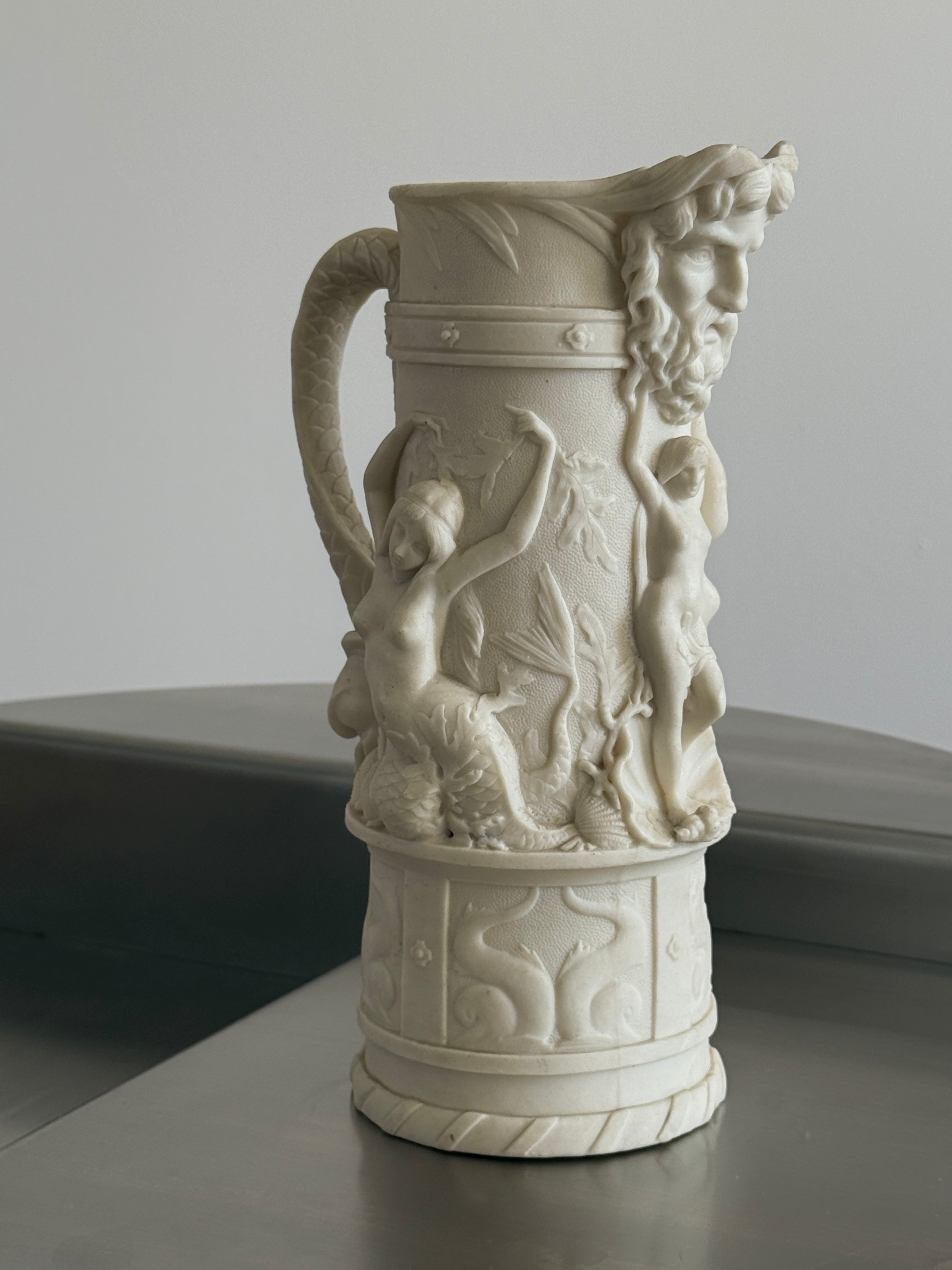 Relief-Molded Stoneware Jug 1953
