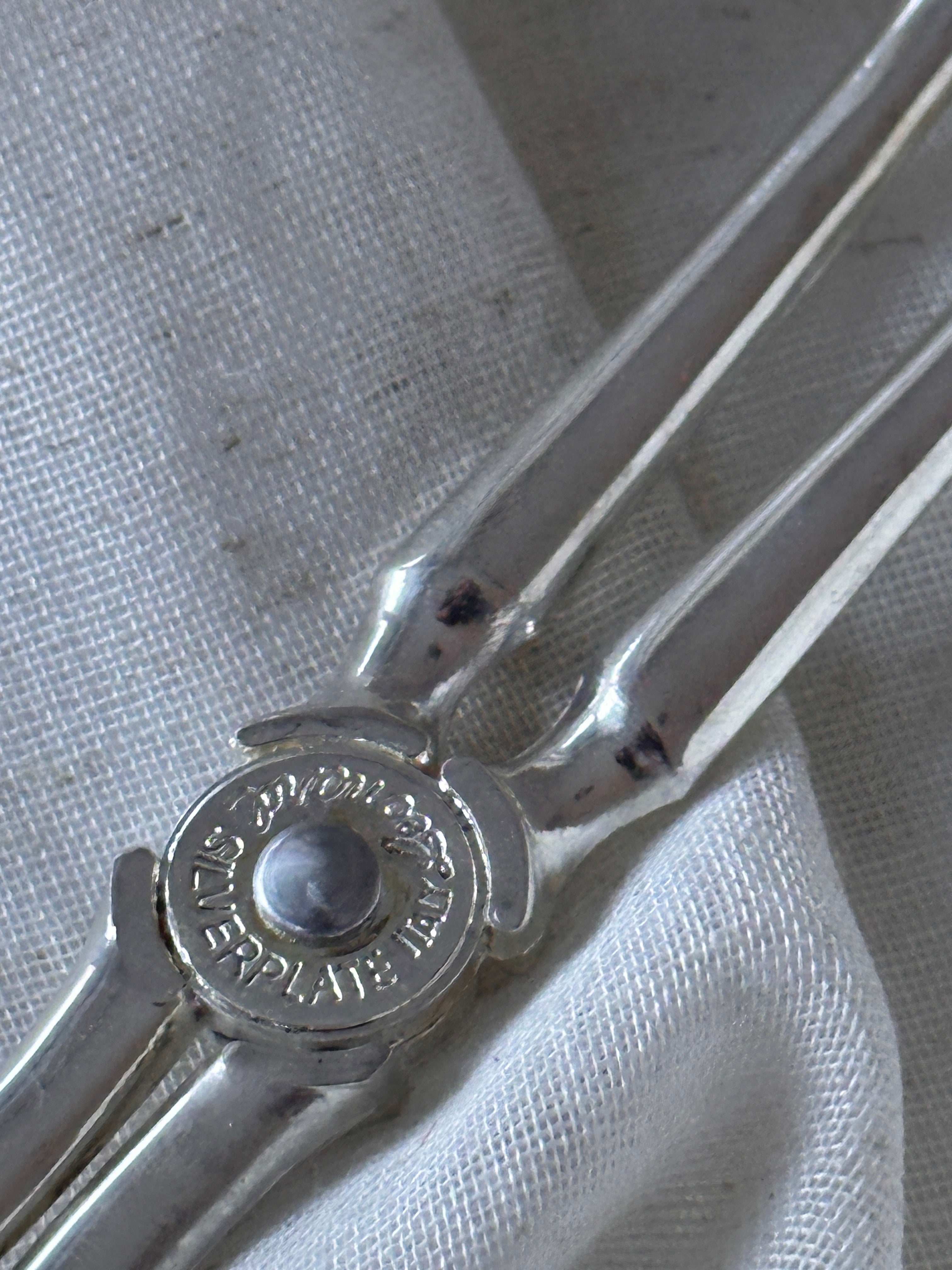 Silver Plate Serving Tongs
