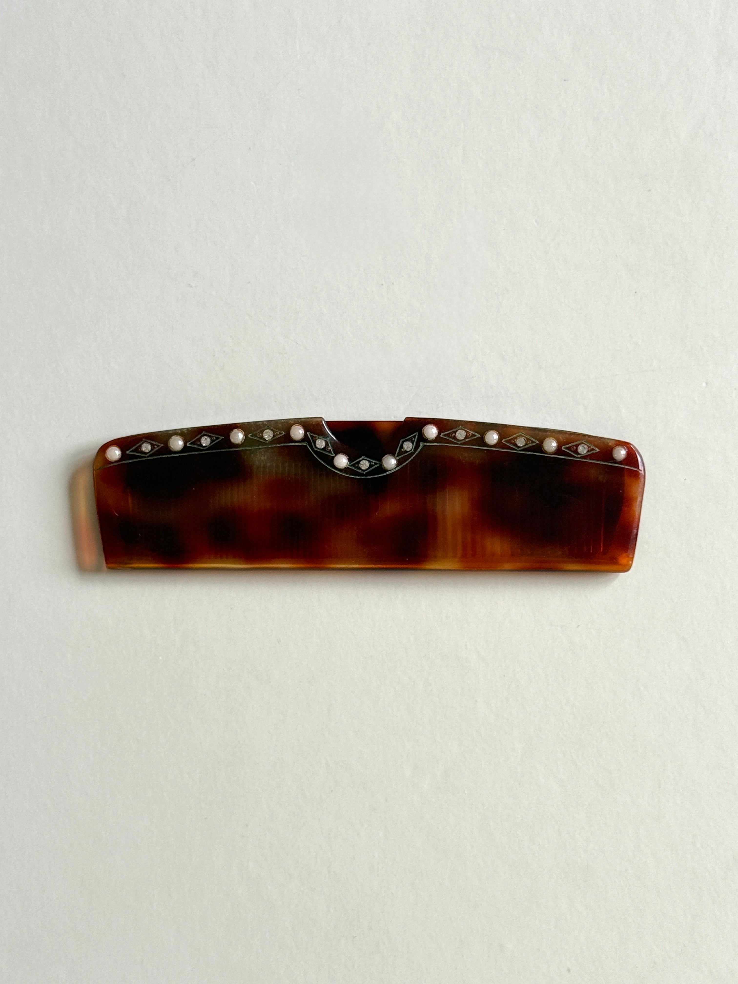 Embellished Vintage Comb 1950s - Made in France