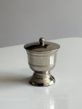 Beaded Silver Plate Lidded Canister