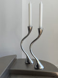 Pair of Zigzag Candleholders 1980s