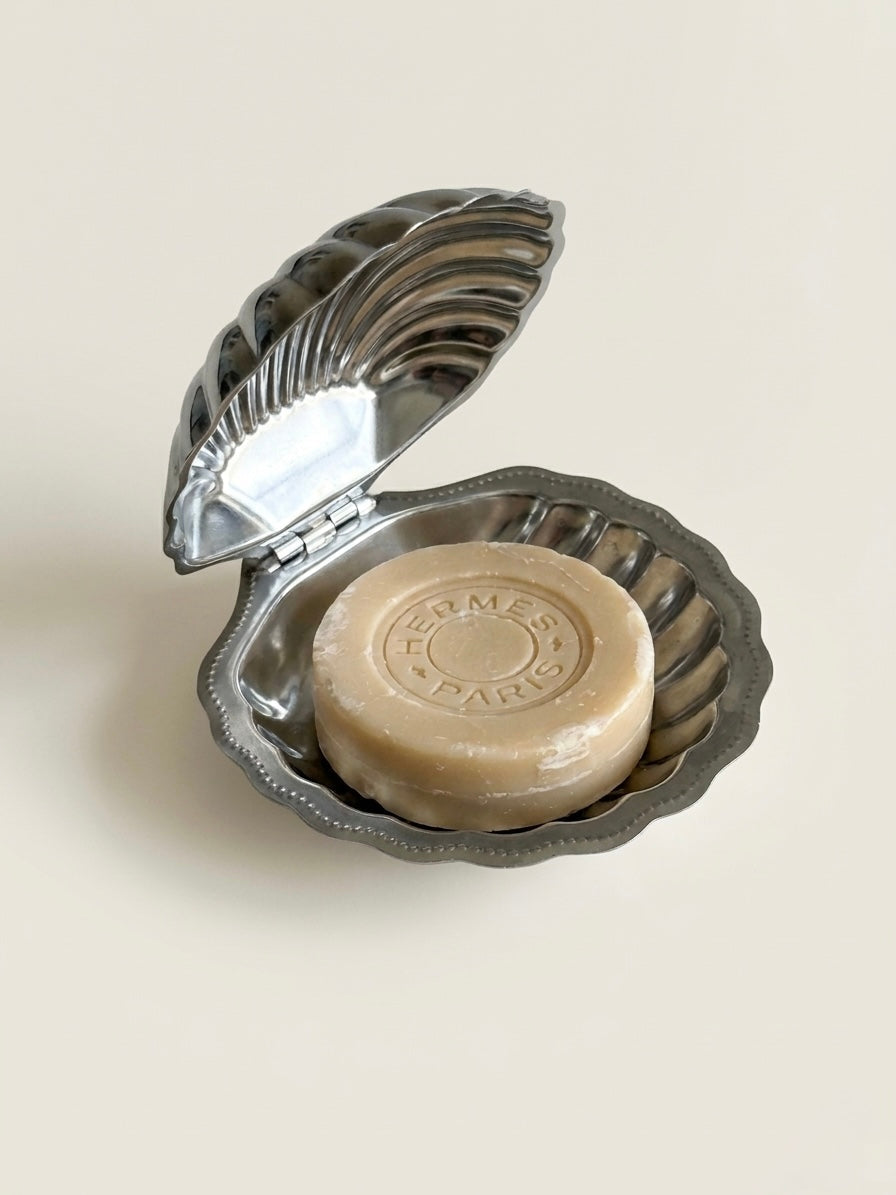 Chrome Clam Shell Butter Dish