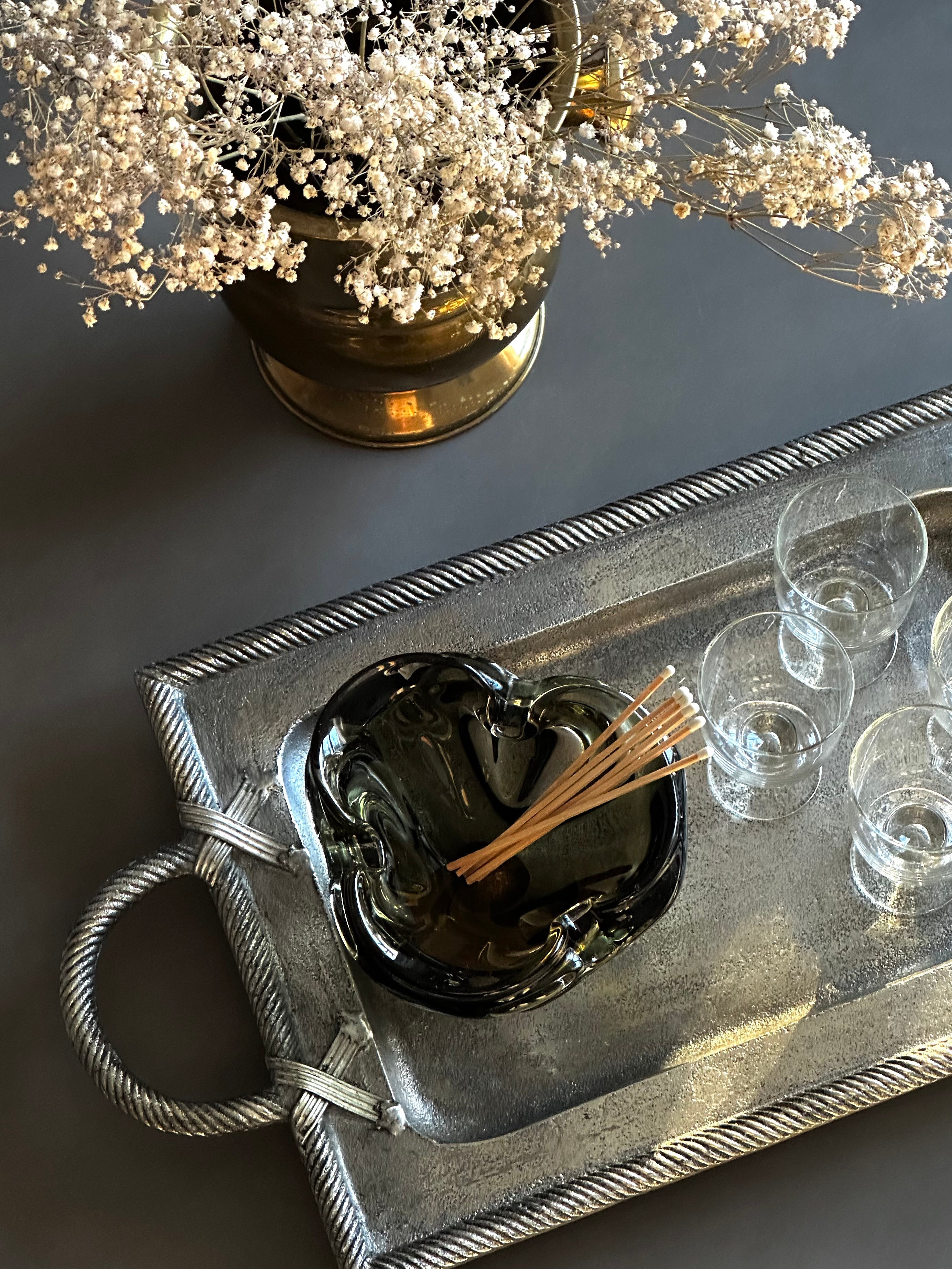 Mid Century Murano Glass Ashtray, Vide-Poche