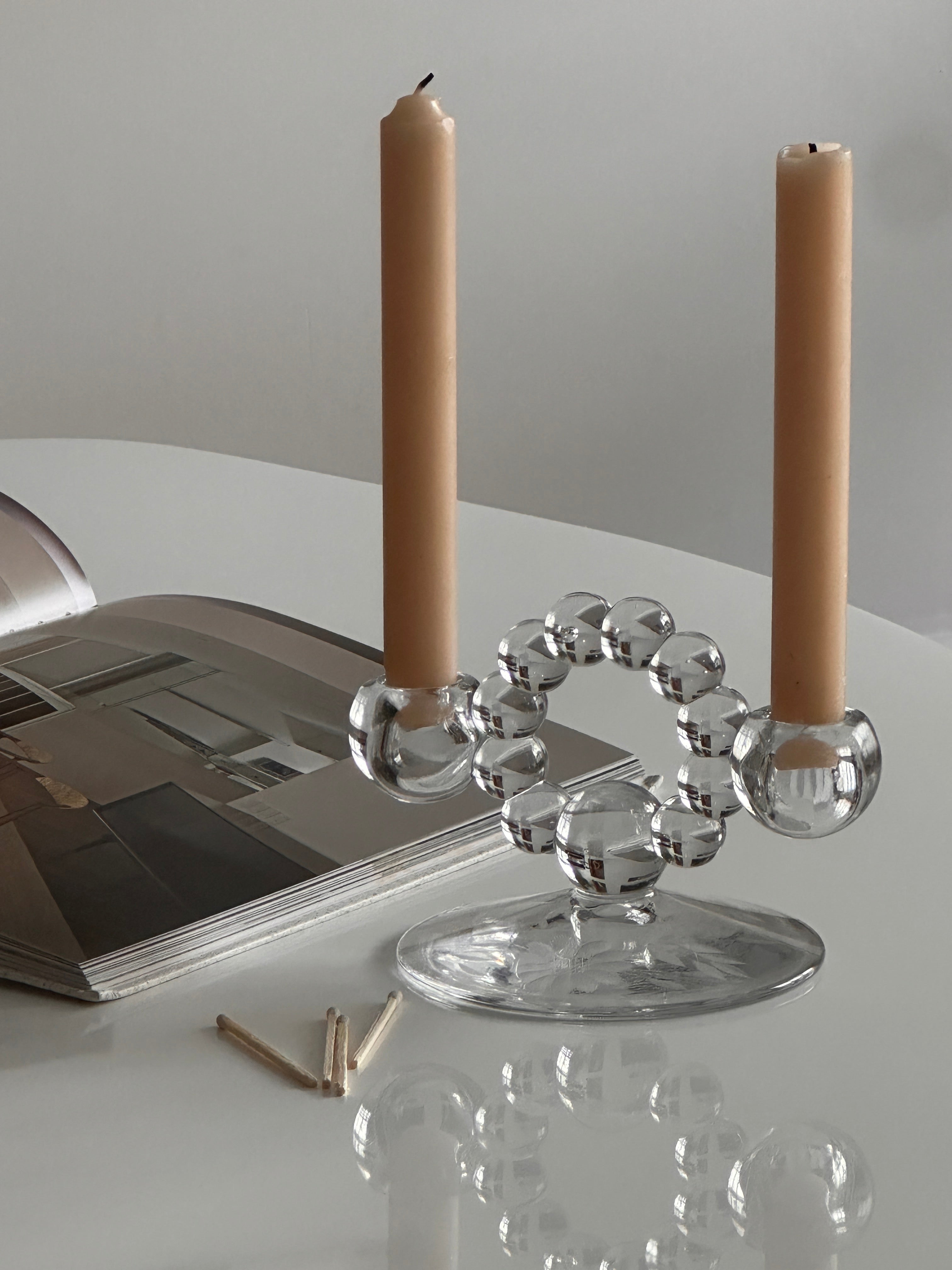 Bubble Glass Candle Holder