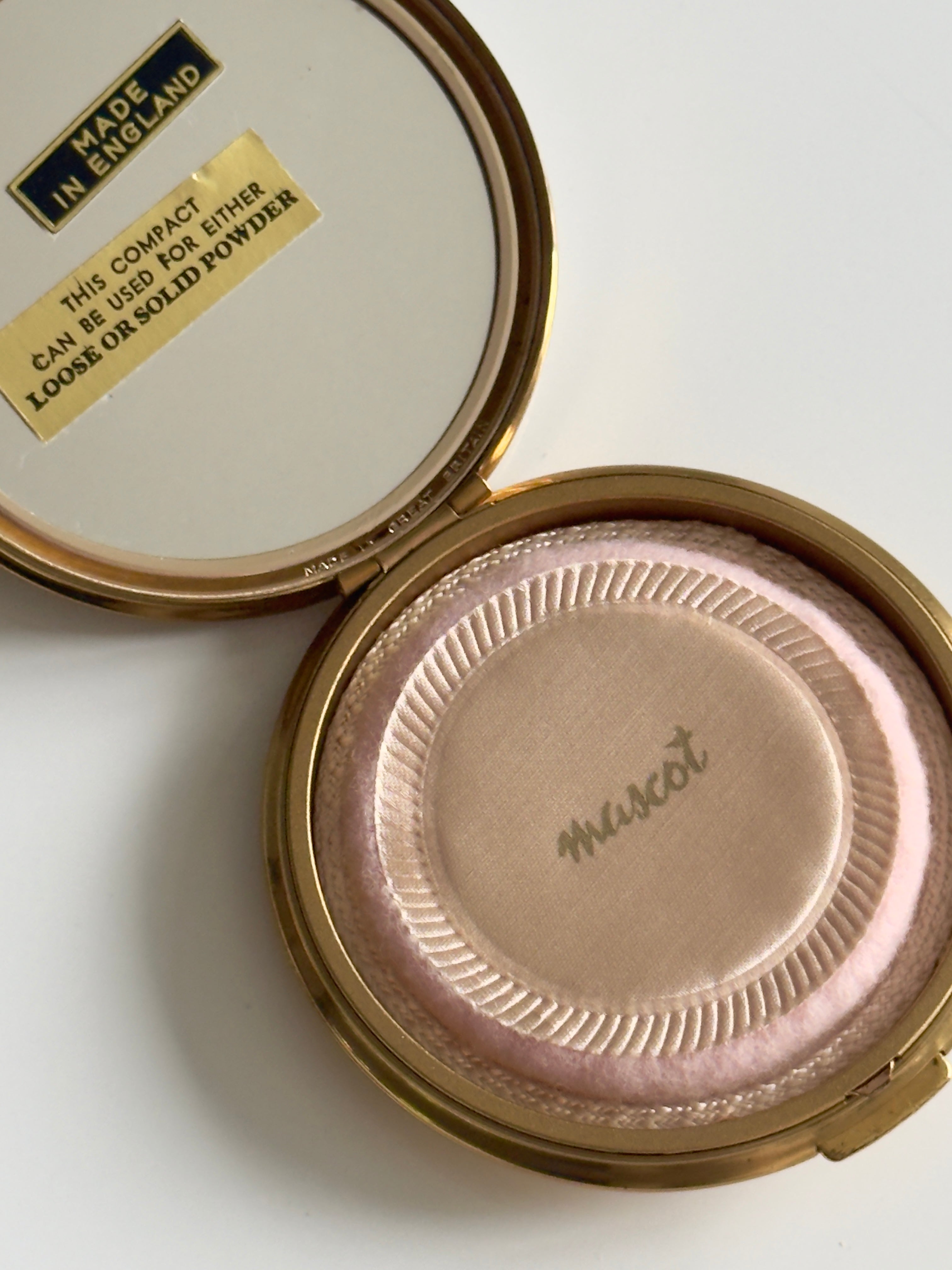 1950s Beaded Compact Mirror