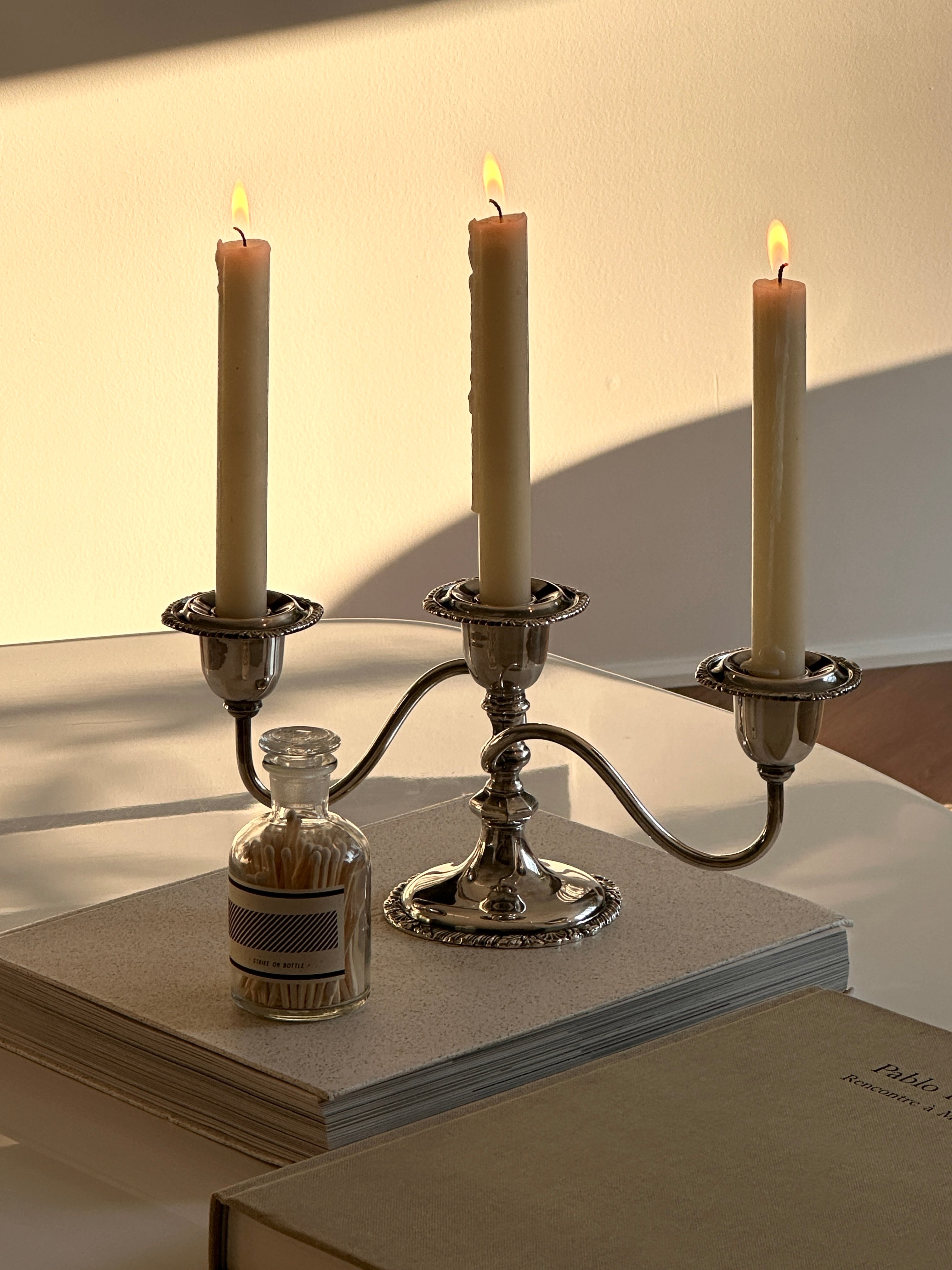 Silver Plate Candle Holder