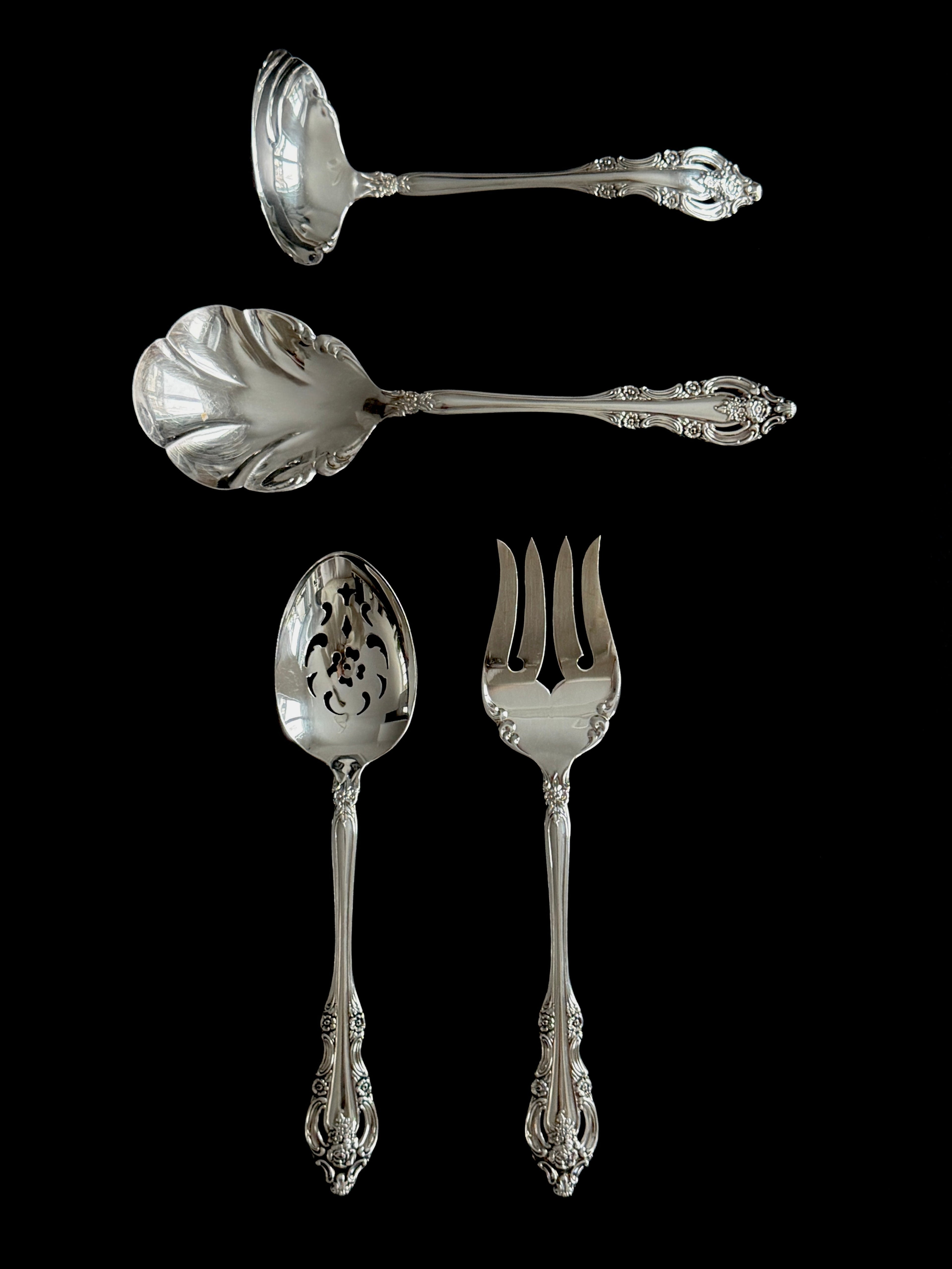 Community Silver Plated Flatware Set for 12 Service 64 pieces