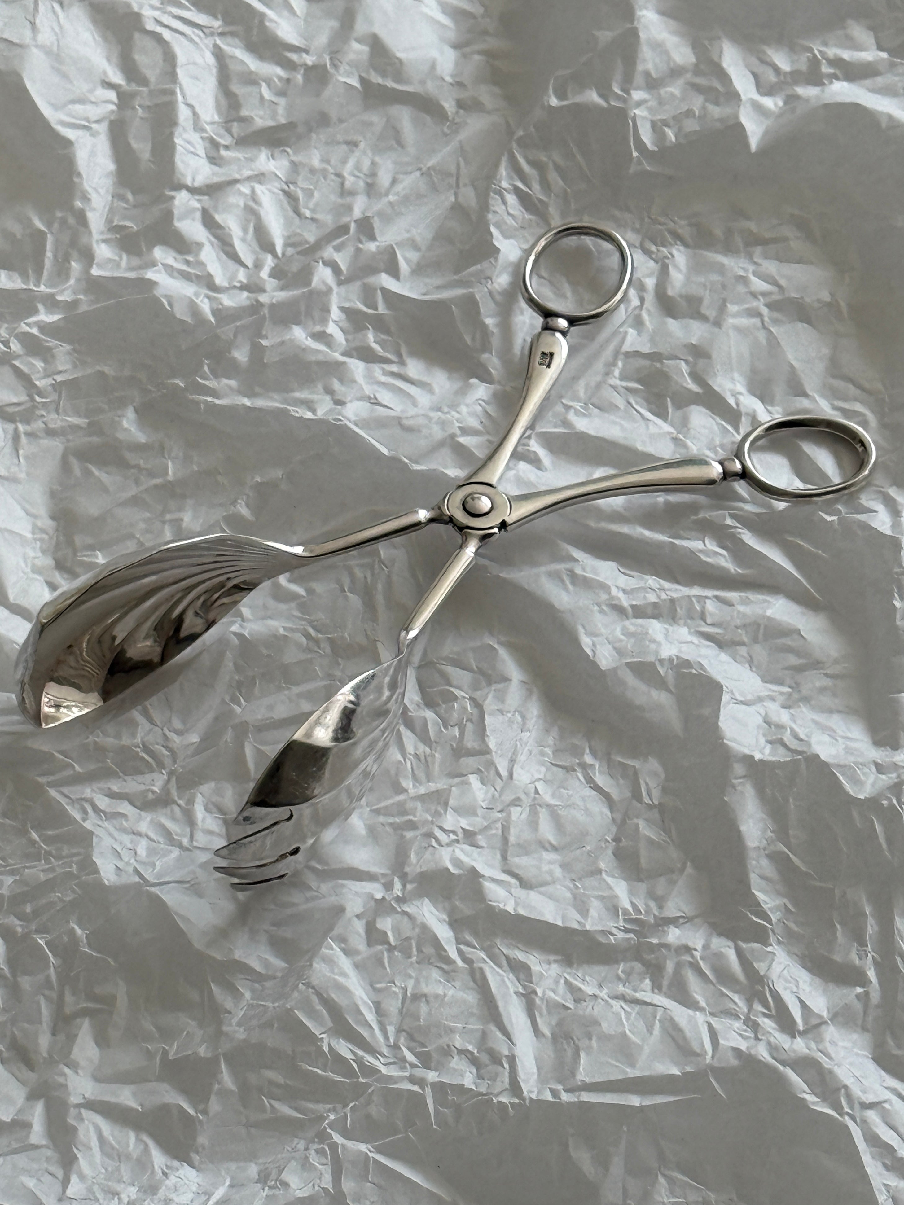BIRKS Silver Plate Salad Server Tongs
