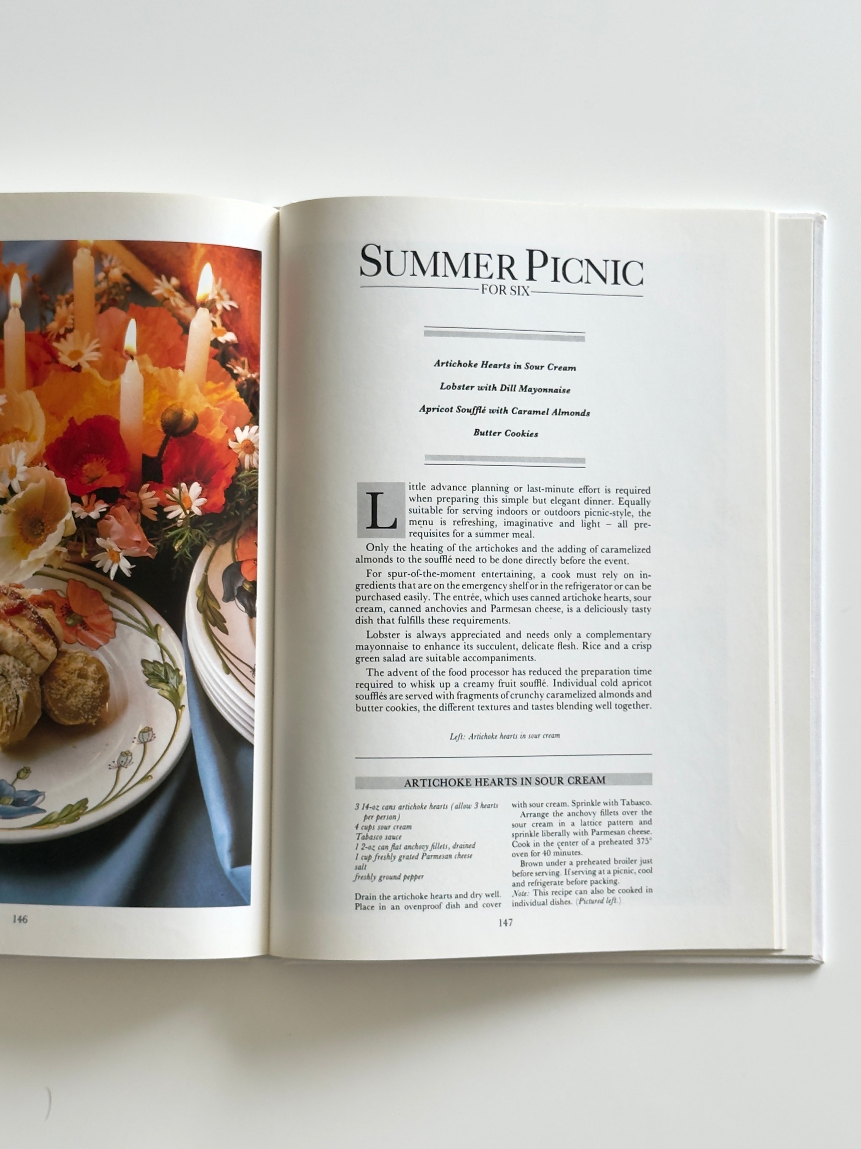 Vogue Entertaining Hardcover Book, 1986