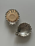 Set of 2 Silver Plated Shell Dish - England